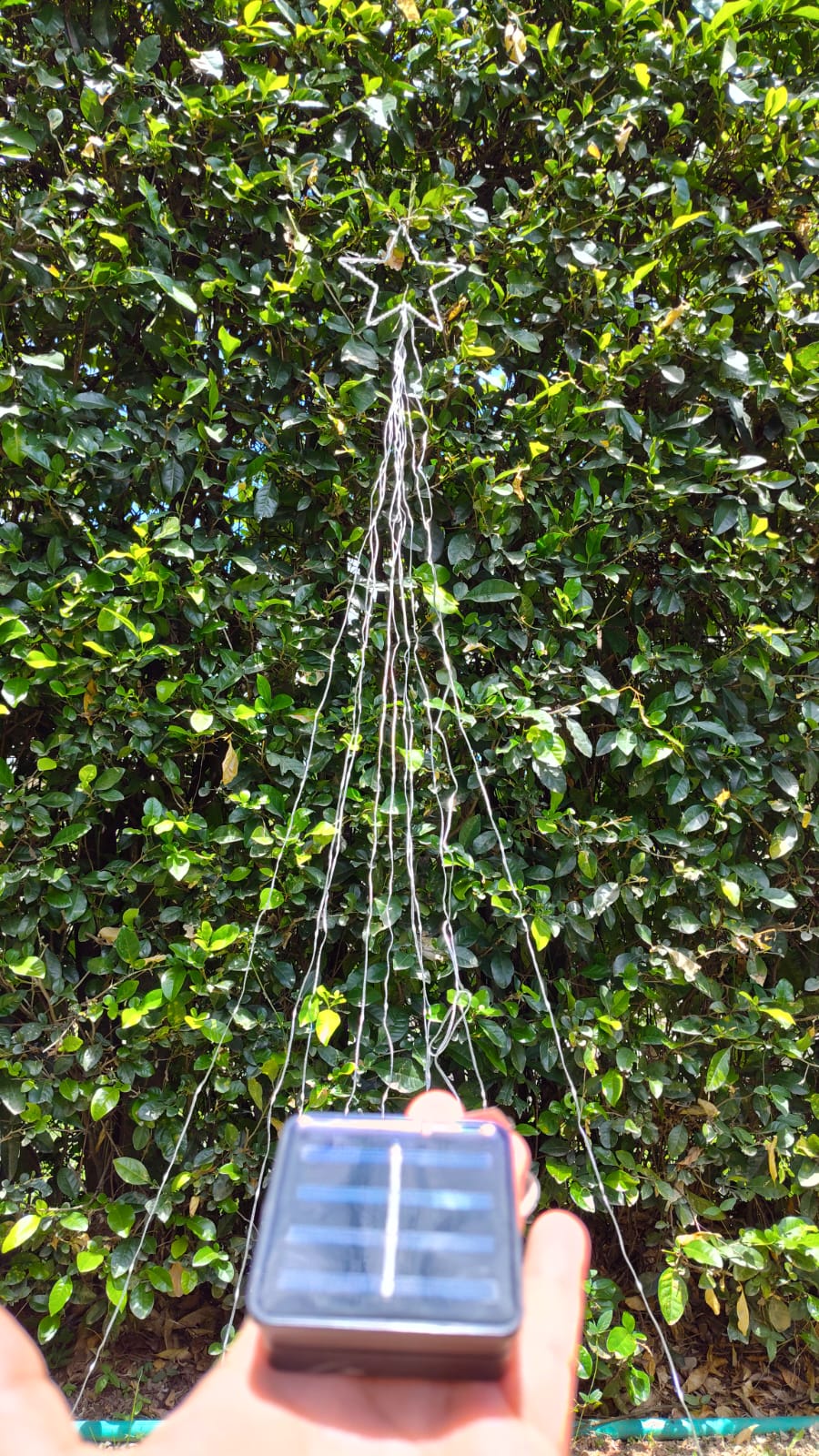 Estrella con cascada ahorradora de LUZ 🎄✨💡