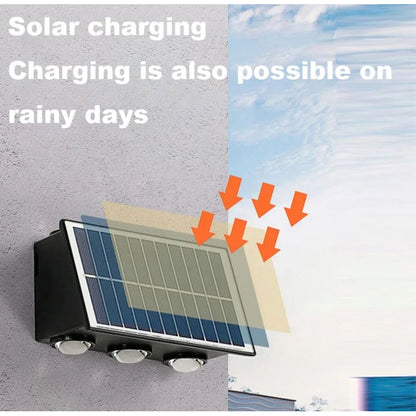 Lampara aplique Solar Led Exterior Pared