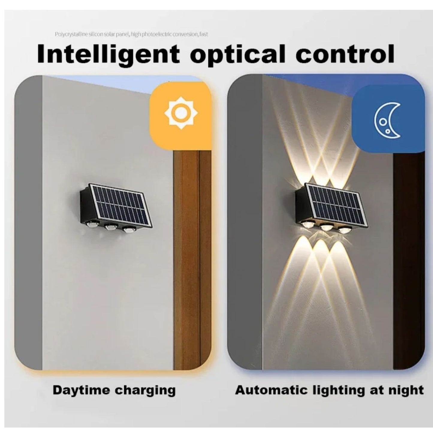 Lampara aplique Solar Led Exterior Pared