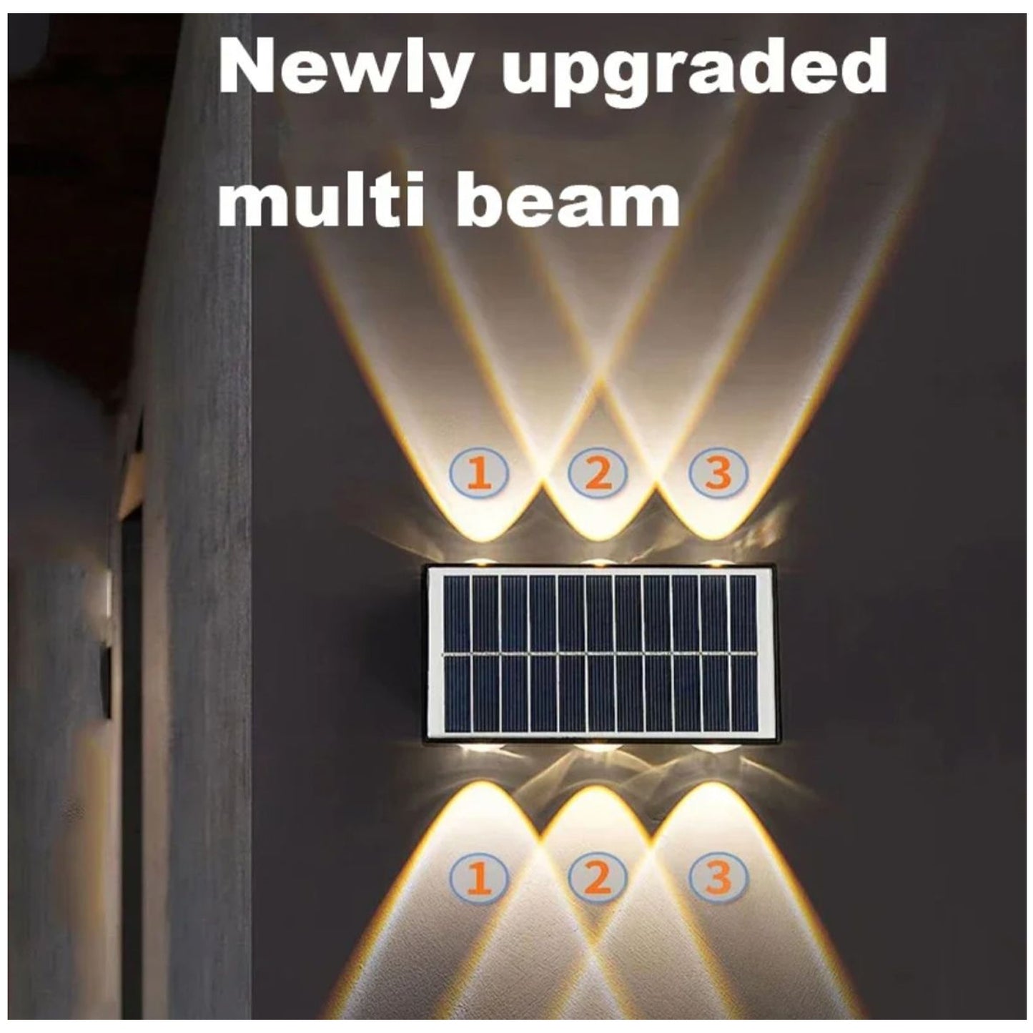 Lampara aplique Solar Led Exterior Pared