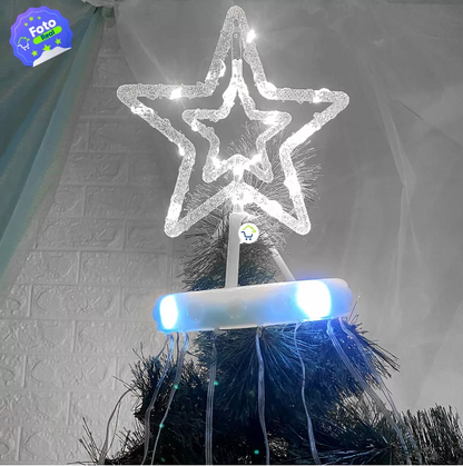 🎄✨Aro de Luz Atrapasueños Estrella con Cascada 🎄✨