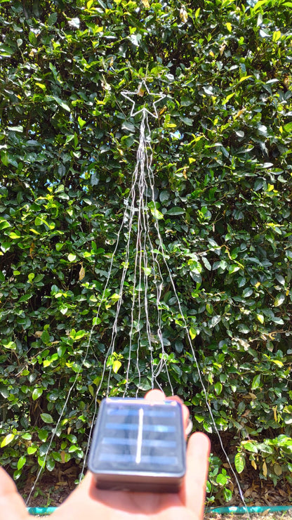 Estrella con cascada ahorradora de LUZ 🎄✨💡