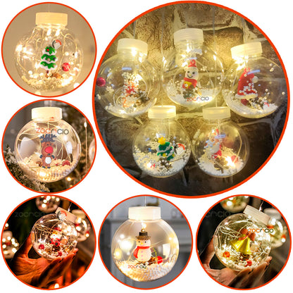 🌟🎅🏻Cortina luces de Navidad Bolas, Aros y Figuras - Boston🎅🏻🌟