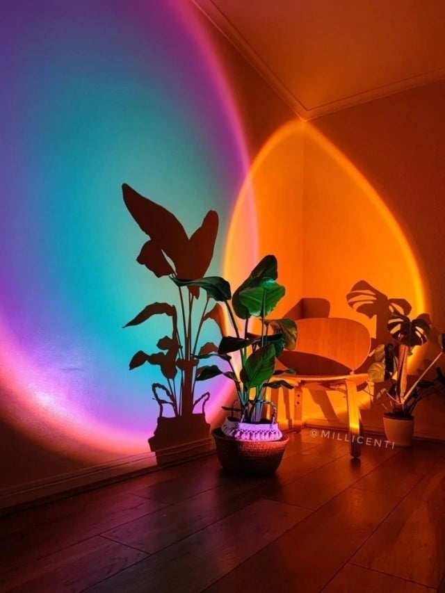 Lámpara Atardecer con 16 colores 🌌
