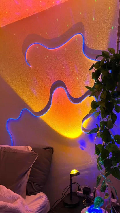Lámpara Atardecer con 16 colores 🌌